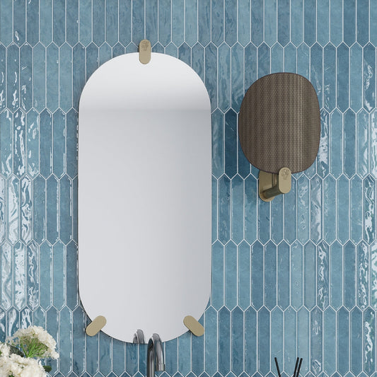 Teal Blue 2x10 Glossy Picket Ceramic Tile (23 pack, 2.37 sq ft/case)