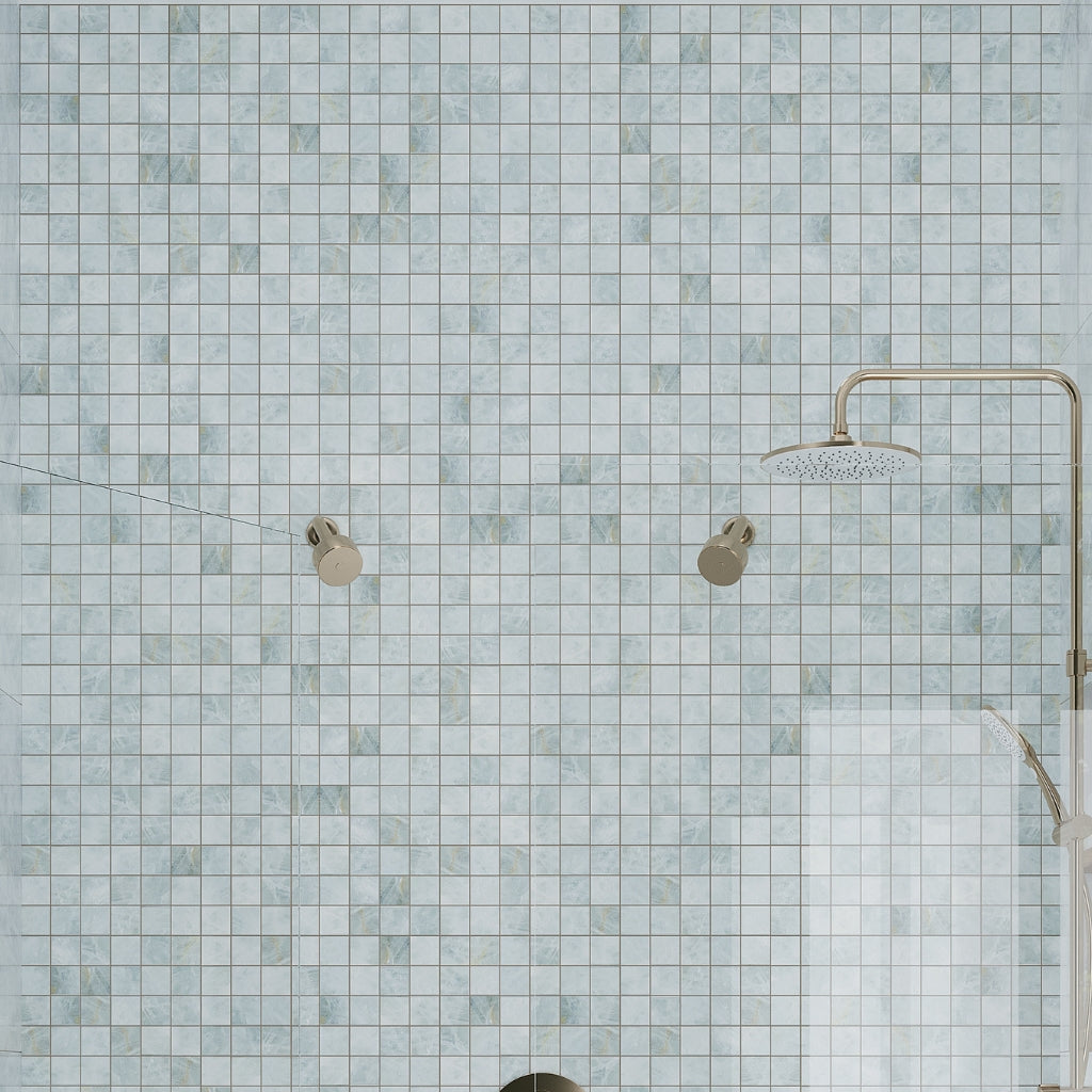 Frosted Sky Blue 12x12 Lappato Square Porcelain Mosaic Tile (5 pack, 4.84 sq ft/case)