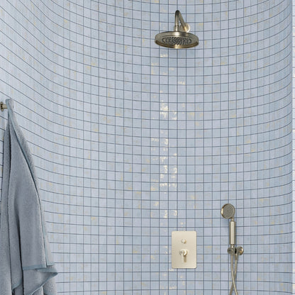 Light Blue 12x12 Natural Uniform Square Porcelain Mosaic Tile (8 pack, 7.62 sq ft/case)