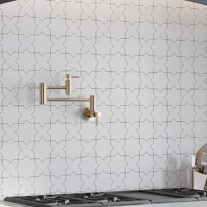 White 5x5 Matte Star Ceramic Tile (27 pack, 5.37 sq ft/case)