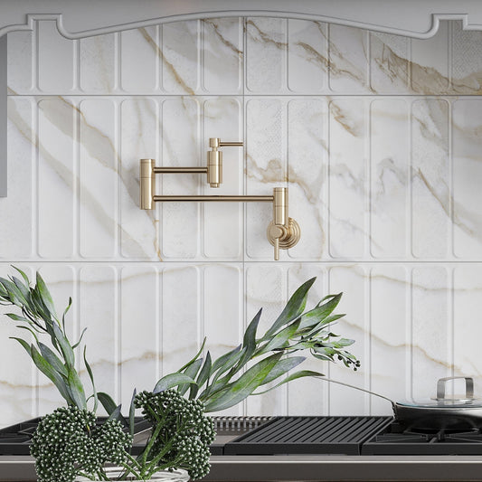 White Gray 16x48 Matte Ceramic Large Format Tile (3 pack, 15.5 sq ft/case)