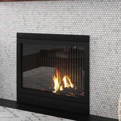 White 11x12 Polished Penny Round Bianco Carrara Marble Mosaic Tile (5 pack, 4.82 sq ft/case)