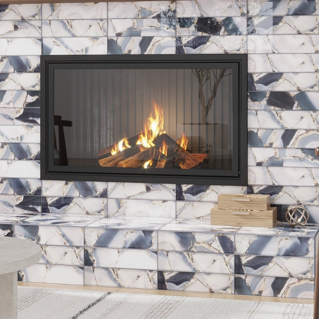 Gray 3x12 Glossy Glass Subway Tile (20 pack, 5 sq ft/case)