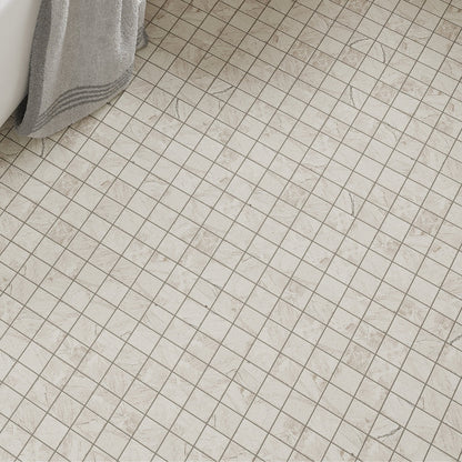 Stone Beige 12x12 Matte Uniform Square Porcelain Mosaic Tile (6 pack, 5.81 sq ft/case)