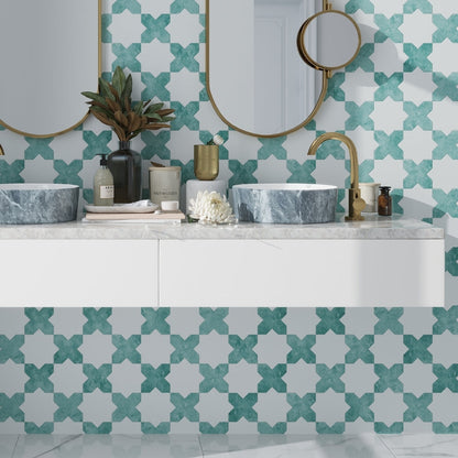 Pistachio Green 5x5 Matte Cross Ceramic Tile (27 pack, 5.37 sq ft/case)