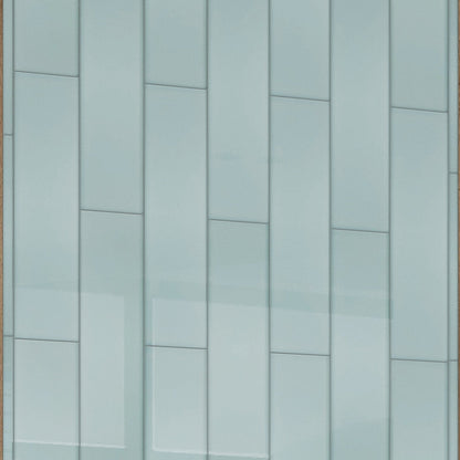 Blizzard Blue 4x16 Glossy Subway Glass Tile (12 pack, 5.33 sq ft/case)