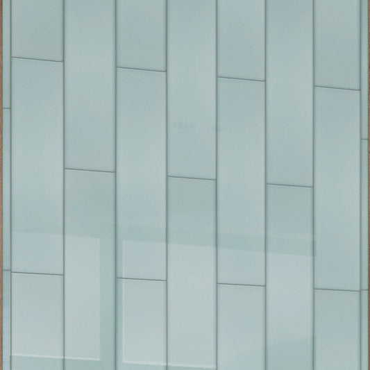 Blizzard Blue 4x16 Glossy Subway Glass Tile (12 pack, 5.33 sq ft/case)