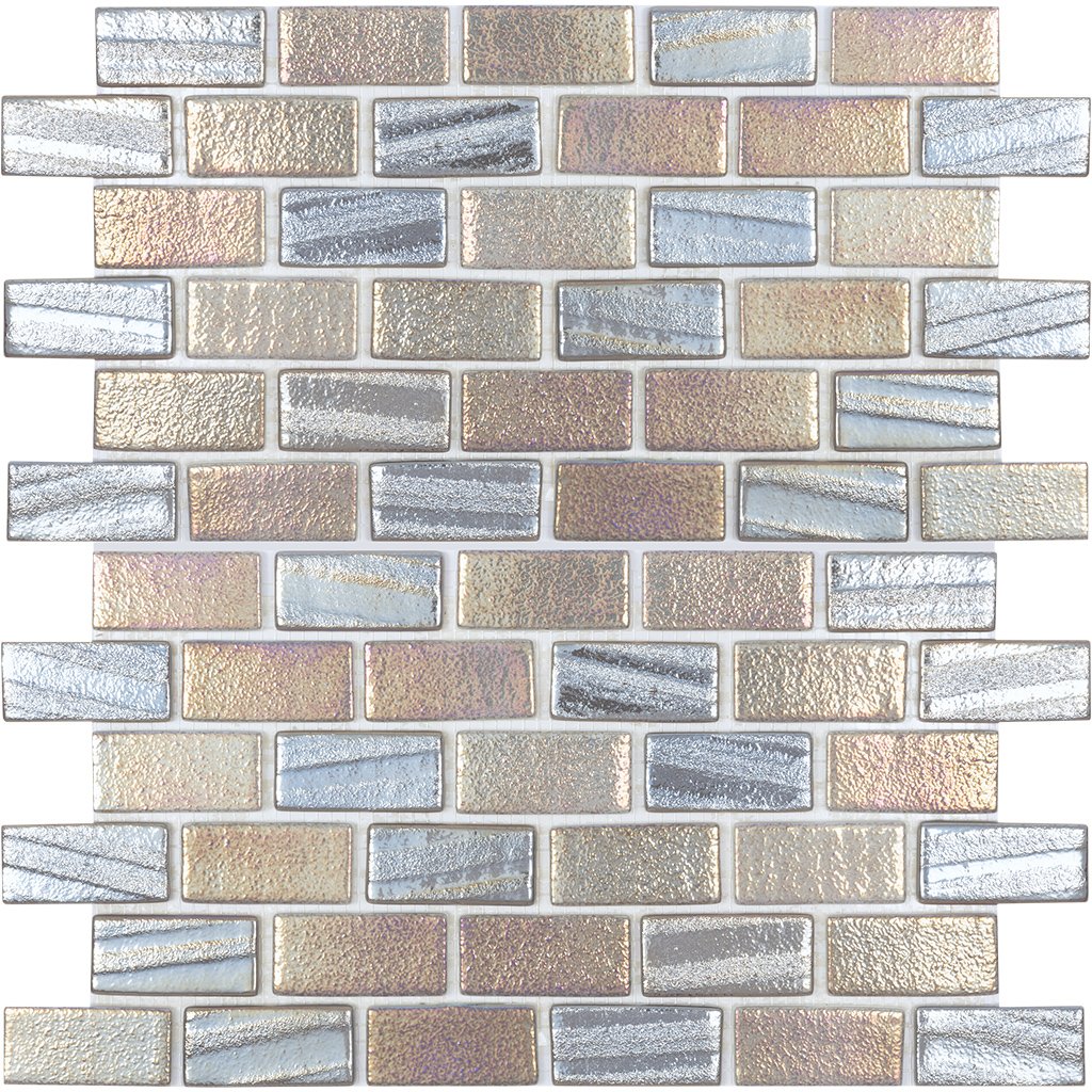 Grey, 1" x 2" Mosaic - Glass Tile - view 10