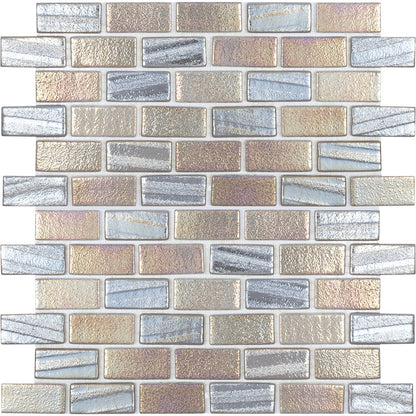 Grey, 1" x 2" Mosaic - Glass Tile - view 10
