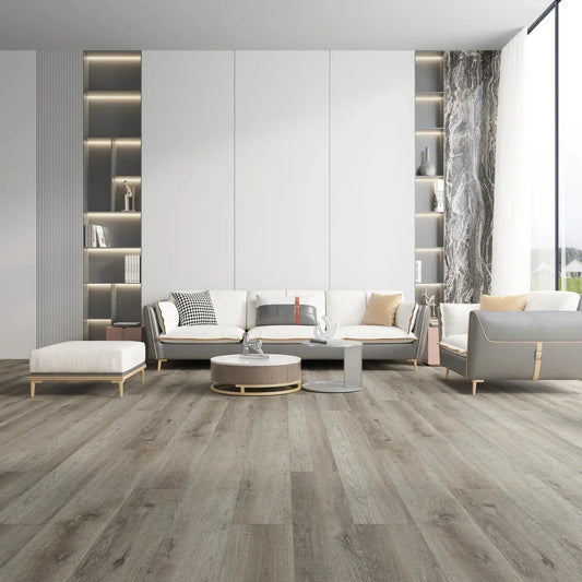 Vatican ESPC EIR 9"x71" Vinyl Flooring 8mm - Gray Serenity
