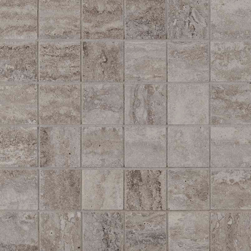 MSI Veneto Grey Matte Porcelain Mosaic Wall and Floor Tile 2"x2"