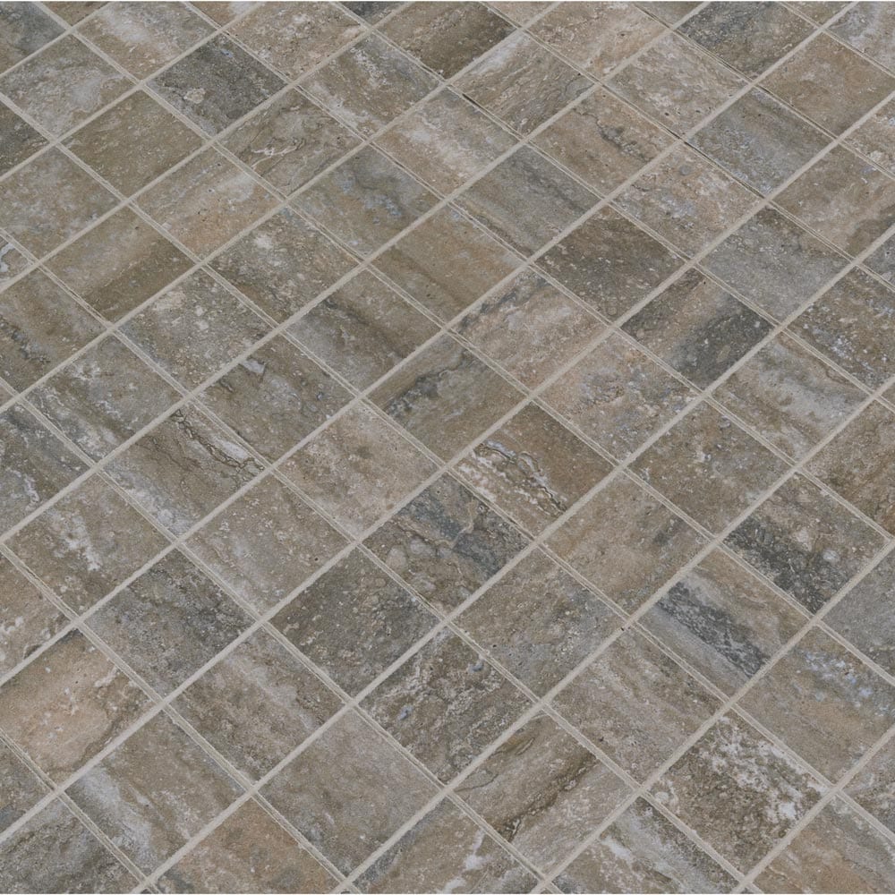 MSI Veneto Noce Matte Porcelain Mosaic Wall and Floor Tile 2"x2"