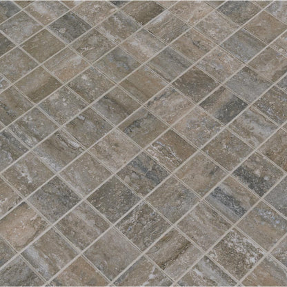 MSI Veneto Noce Matte Porcelain Mosaic Wall and Floor Tile 2"x2"