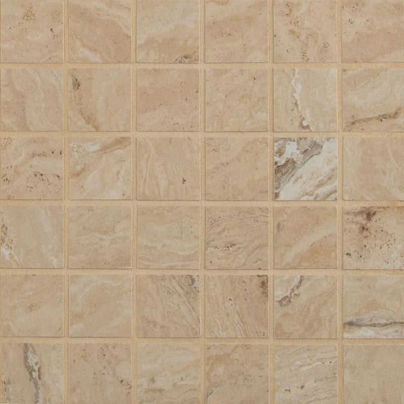 MSI Veneto Sand Matte Porcelain Mosaic Wall and Floor Tile 2"x2"