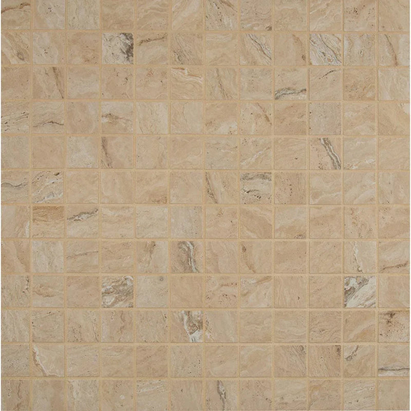 MSI Veneto Sand Matte Porcelain Mosaic Wall and Floor Tile 2"x2"