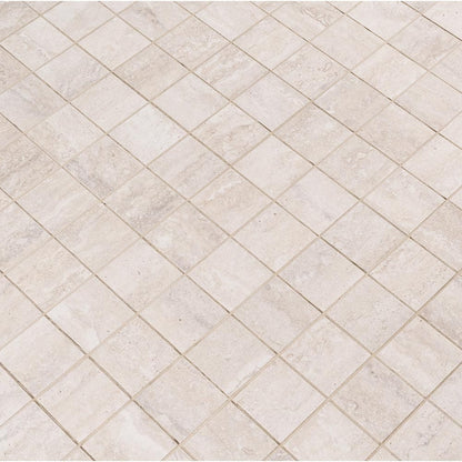 MSI Veneto White Matte Porcelain Mosaic Wall and Floor Tile 2"x2"