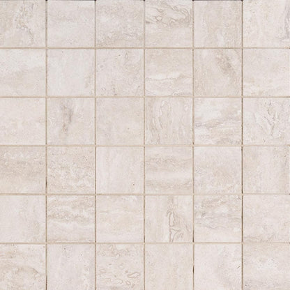 MSI Veneto White Matte Porcelain Mosaic Wall and Floor Tile 2"x2"