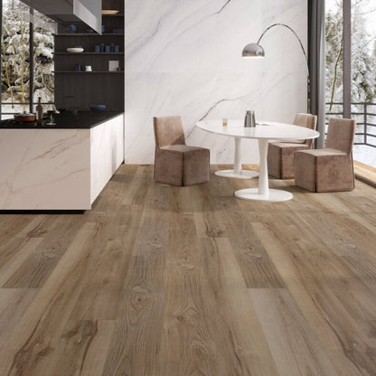 Vindico SPC EIR 7"x60" Vinyl Flooring 7mm - Royal Tan