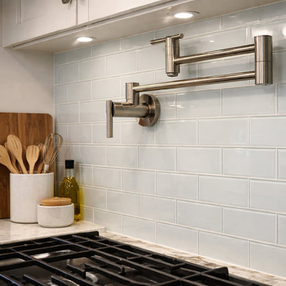 Foam Glossy Subway Glass Tile