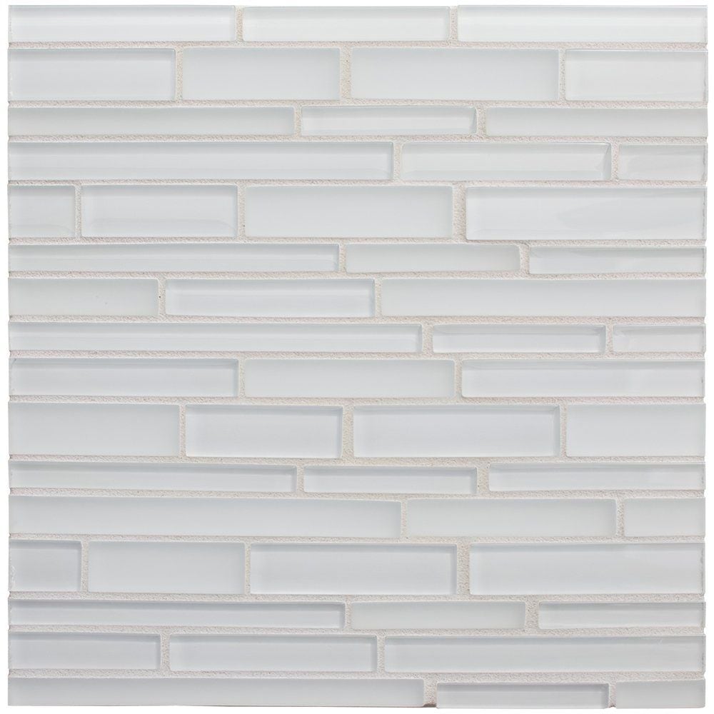 Schiuma Gloss/matte Interlocking Slides Glass Mosaic