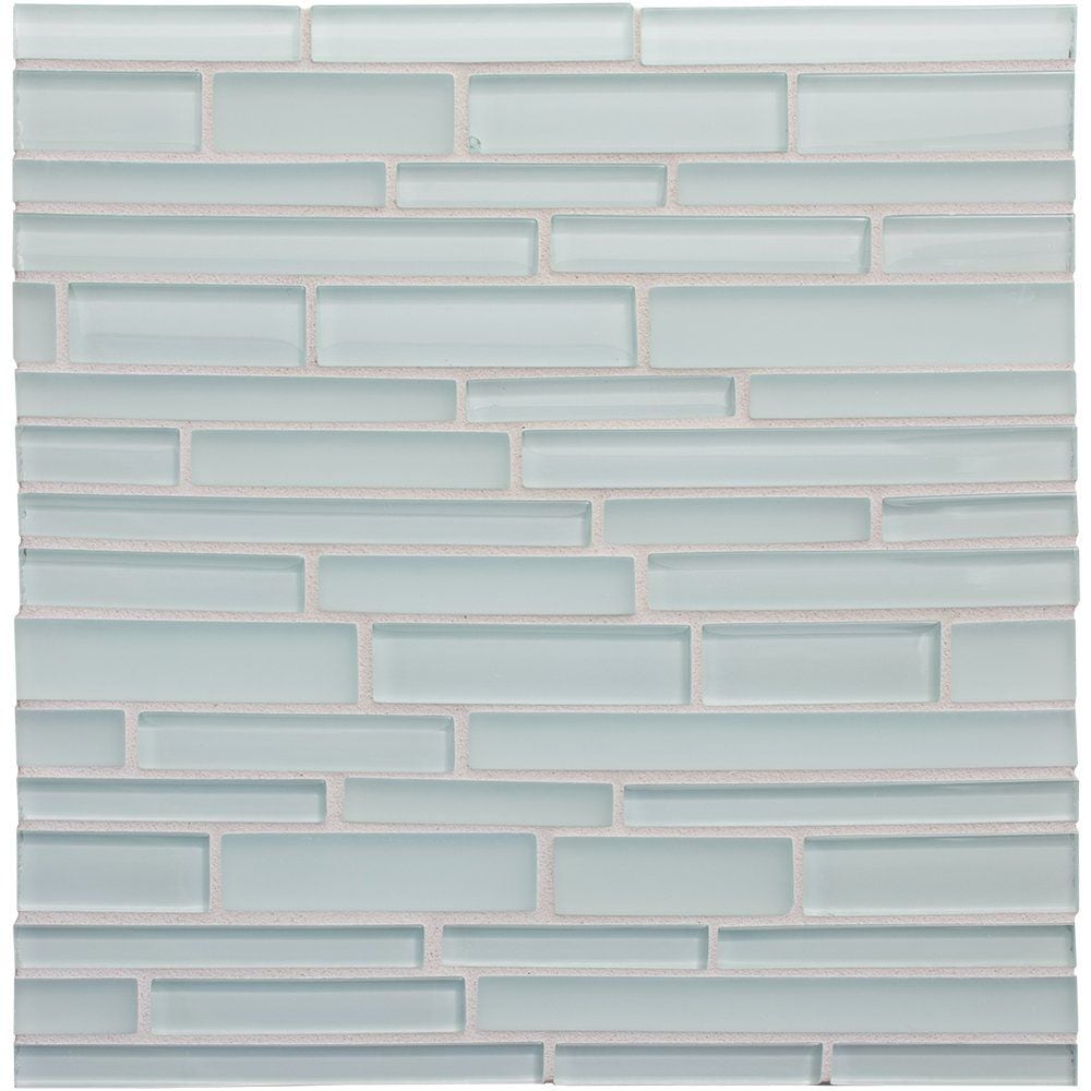 Marea Gloss/matte Interlocking Slides Glass Mosaic