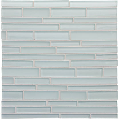 Marea Gloss/matte Interlocking Slides Glass Mosaic