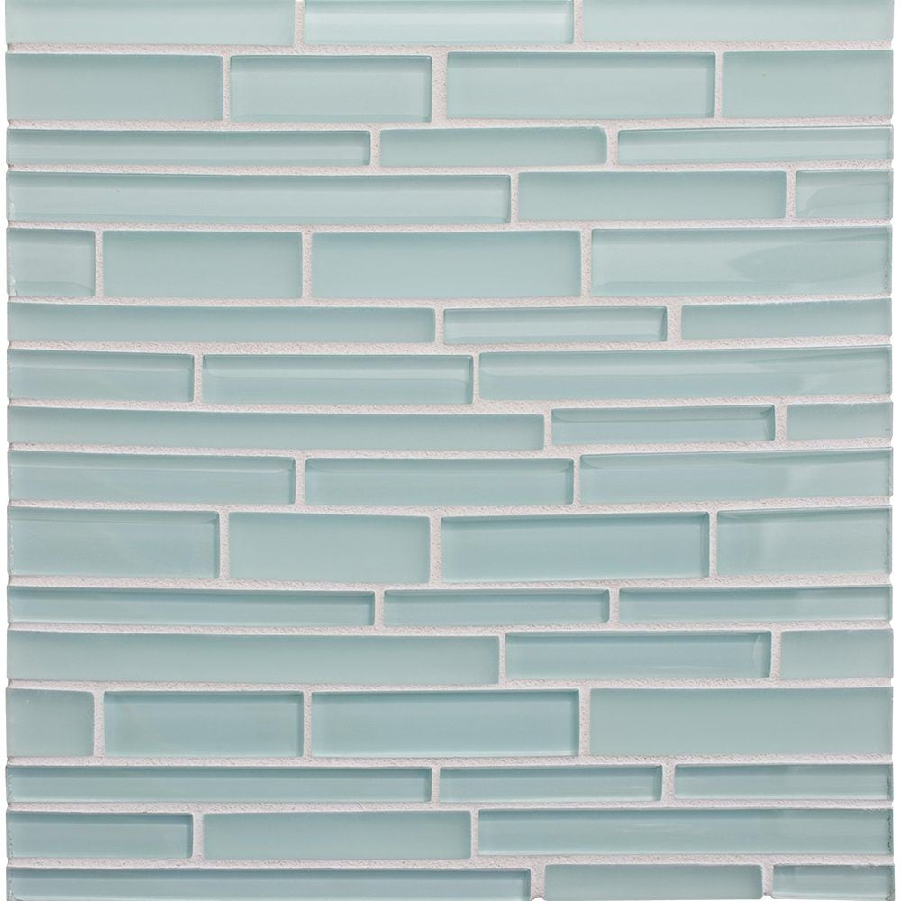 Fresco Gloss/matte Interlocking Slides Glass Mosaic