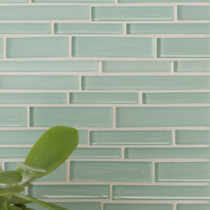 Fresco Gloss/matte Interlocking Slides Glass Mosaic