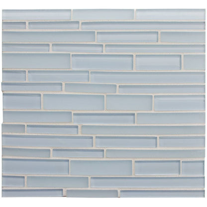 Aria Gloss/matte Interlocking Slides Glass Mosaic