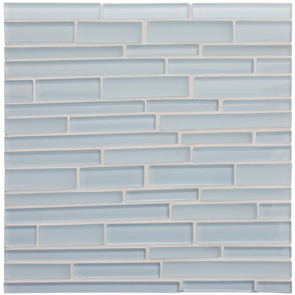Brezza Gloss/matte Interlocking Slides Glass Mosaic