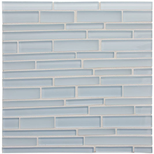Brezza Gloss/matte Interlocking Slides Glass Mosaic