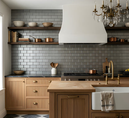 Sterling Metallic Subway Glass Tile