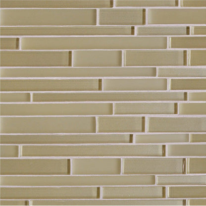 Cedro Gloss/matte Interlocking Slides Glass Mosaic