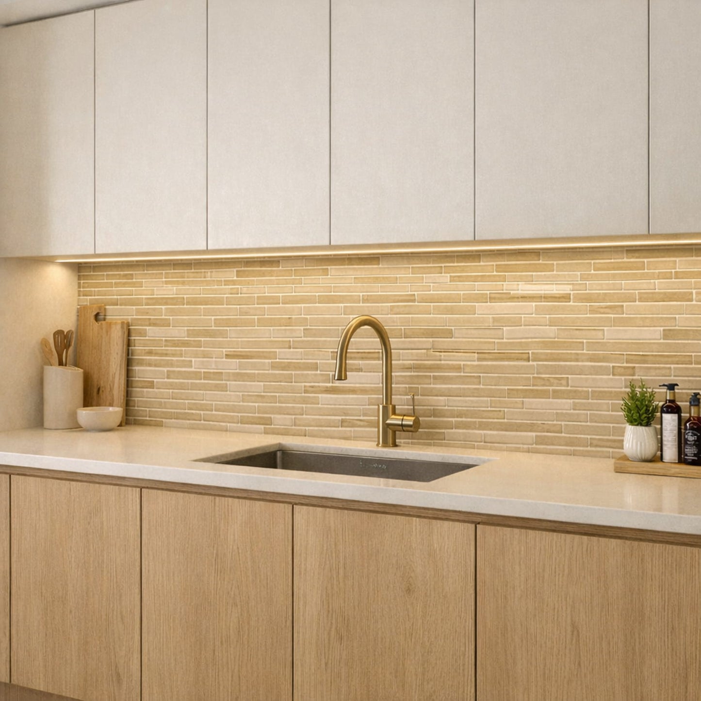 Cedro Gloss/matte Interlocking Slides Glass Mosaic