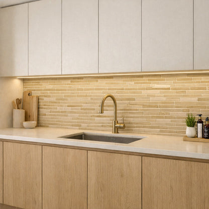 Cedro Gloss/matte Interlocking Slides Glass Mosaic