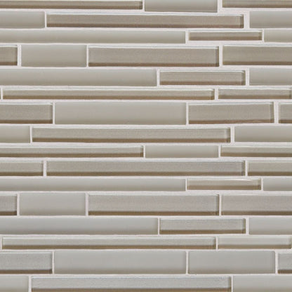 Crepuscolo Gloss/matte Interlocking Slides Glass Mosaic