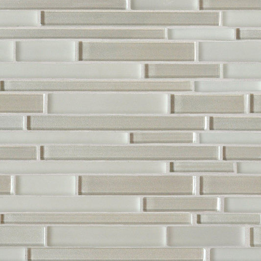 Brina Gloss/matte Interlocking Slides Glass Mosaic