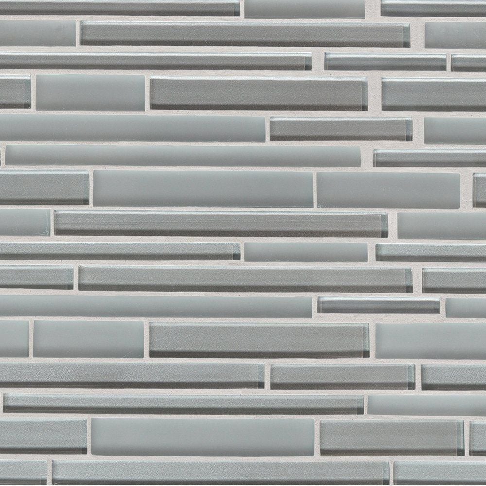 Sterlina Gloss/matte Interlocking Slides Glass Mosaic