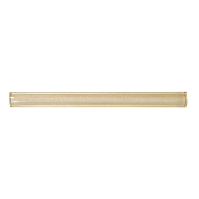 Honey Metallic Qtr Round Glass Moldings