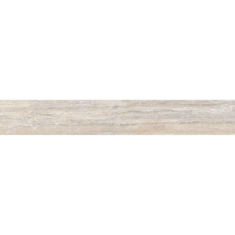 Silver Matte Bullnose Fabric Look Porcelain Base
