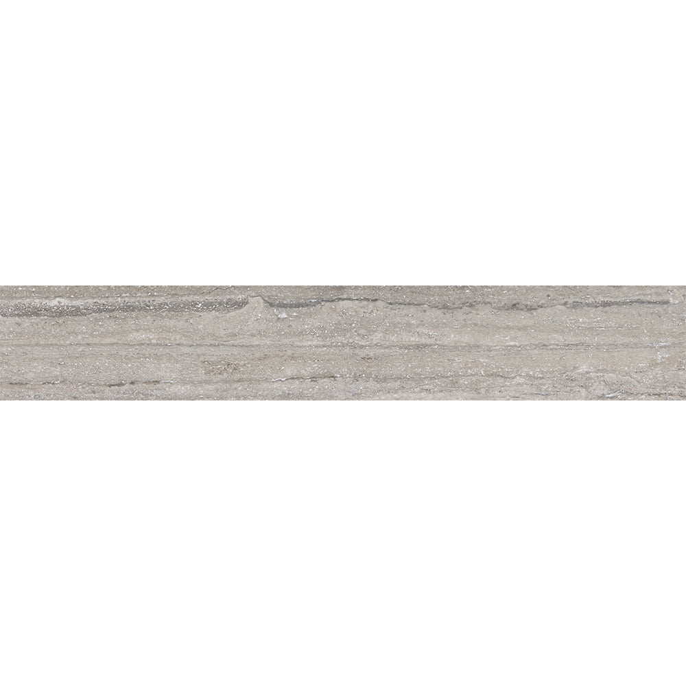 Grigio Al Matte Bullnose Wood Look Porcelain Tile