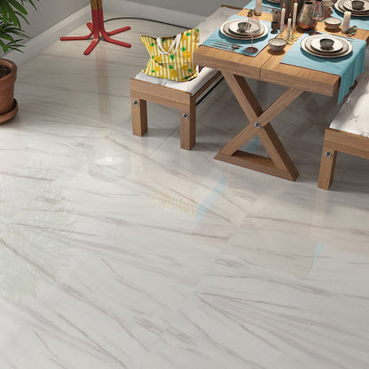 Carrara Venato Semi Polished Marble Look Porcelain Tile