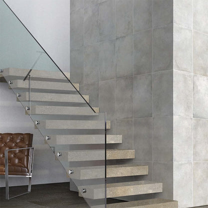 Cemento Argent Honed Concrete Look Porcelain Tile