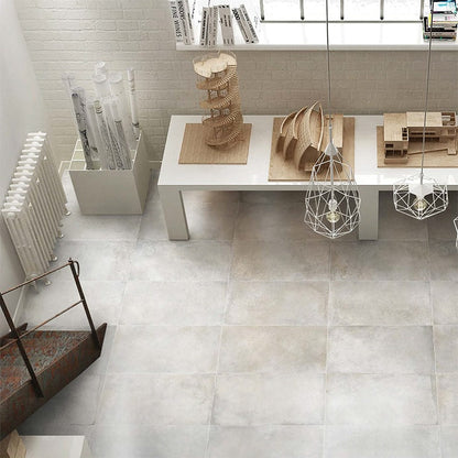 Cemento Argent Honed Concrete Look Porcelain Tile