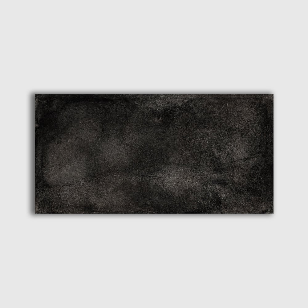 Cemento Black R11 Textured Porcelain Tile