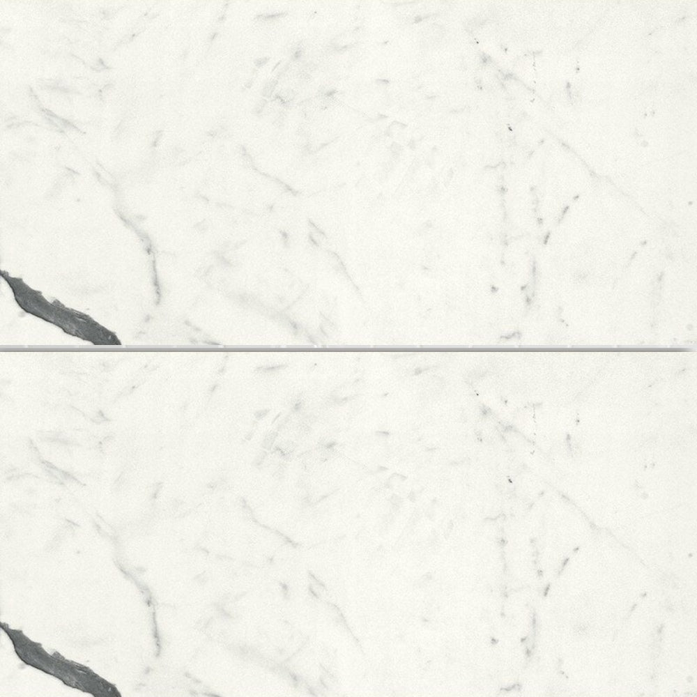 Bianco S Polished Marble Look Porcelain Tile