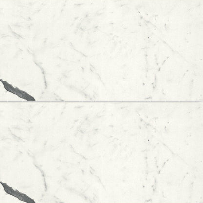 Bianco S Polished Marble Look Porcelain Tile