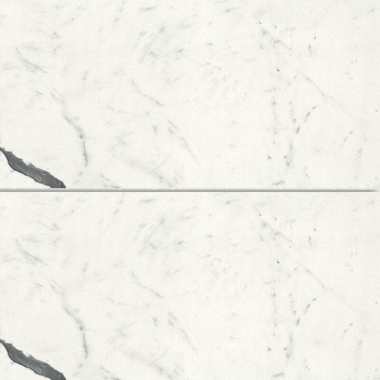 Bianco S Polished Marble Look Porcelain Tile
