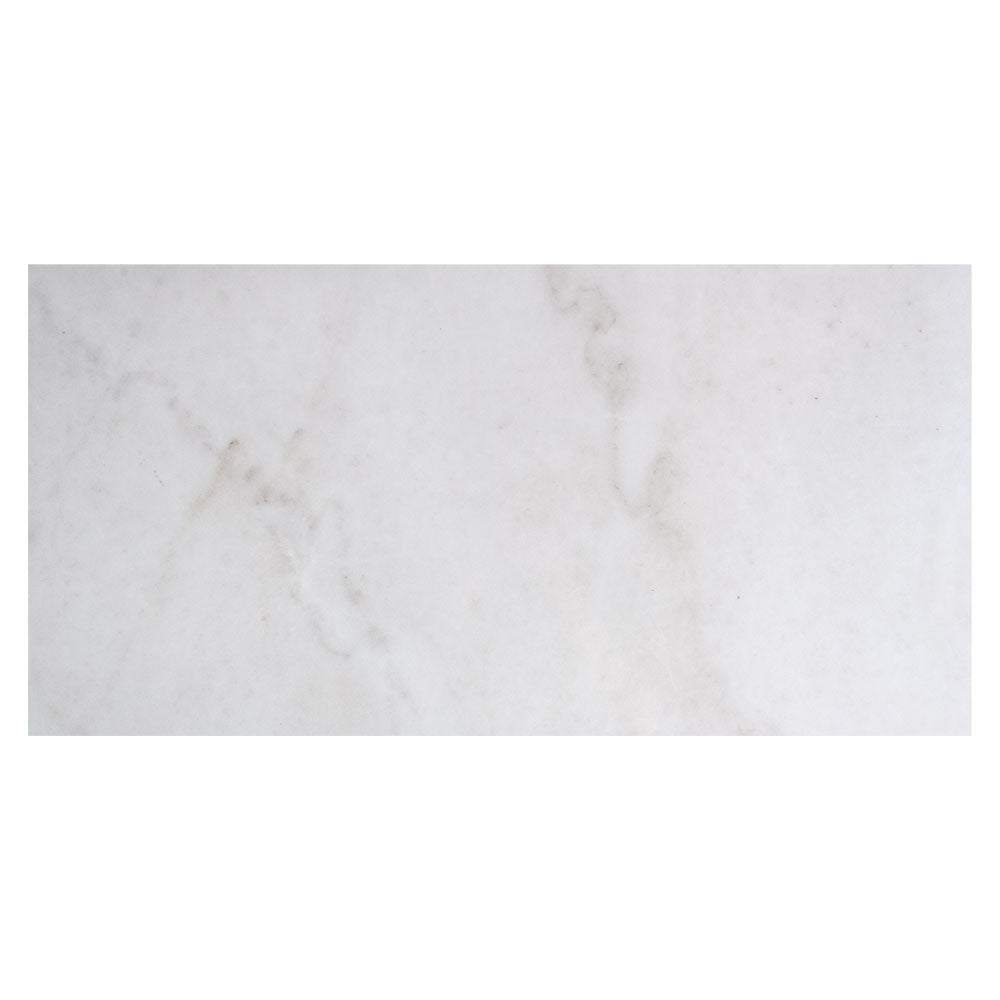 Bianco Crystal Polished Marble Look Porcelain Tile