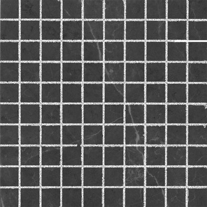 Gray Stone Gloss 1x1 Marble Look Porcelain Mosaic